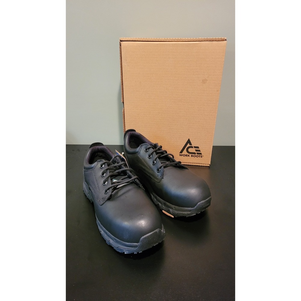 NEW ACE‎ Workboots Unisex Fort Rock Low CSA Nano Composite Toe, Black